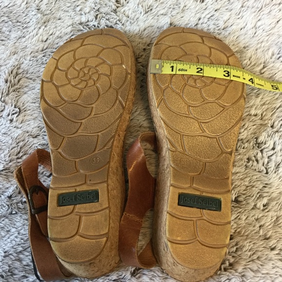 Josef Siebel Kira buckle strap wedge sandals 8.5 - Picture 11 of 11